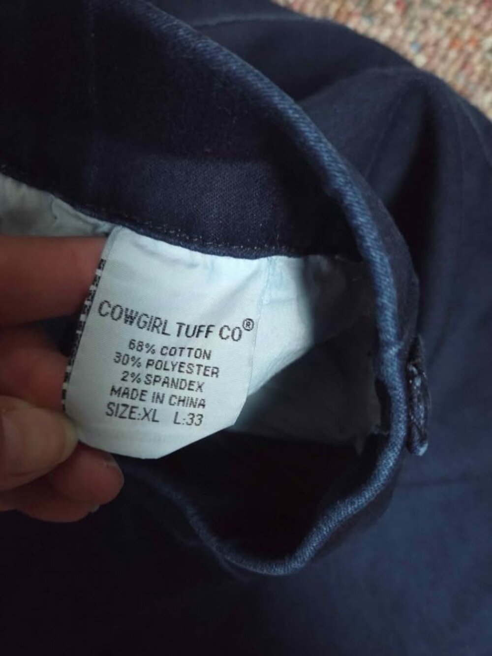Just Tuff jeans pullon jeans size XL Cowgirl Tuff Co - Picture 4 of 4